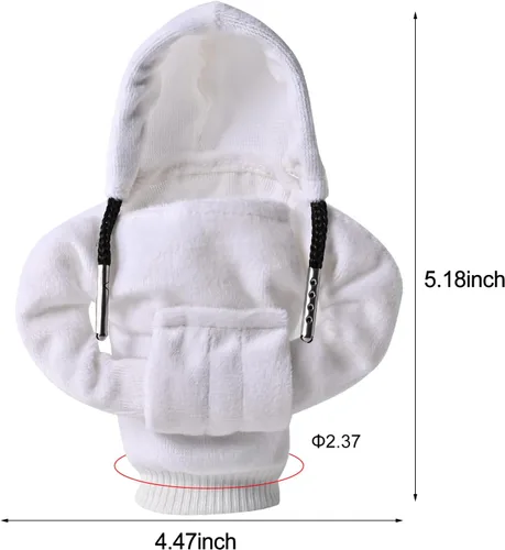 Vista 3 de Sudadera con capucha para palanca de cambios de automóvil, accesorios interiores de automóviles, camisa con capucha de moda, divertida perilla