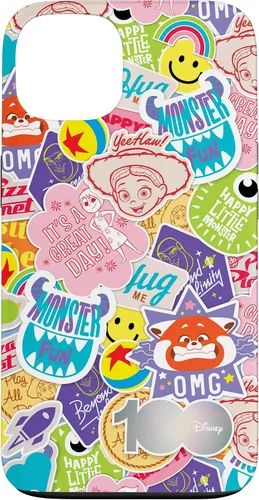Vista 7 de Funda para iPhone 16 Disney 100 Pixar Happy Faces and Happy Stickers D100