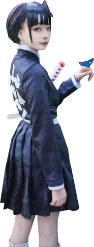 Vista 4 de Kanao Tsuyuri - Disfraz de cosplay de anime para mujer, vestido de bata de capa (cosplay de Kanao, XL)