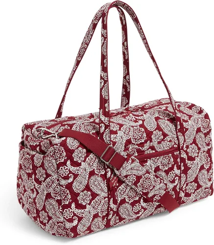 Vista 3 de Vera Bradley Women's Cotton Collegiate Large Travel Duffle Bag (Multiple Teams Available)