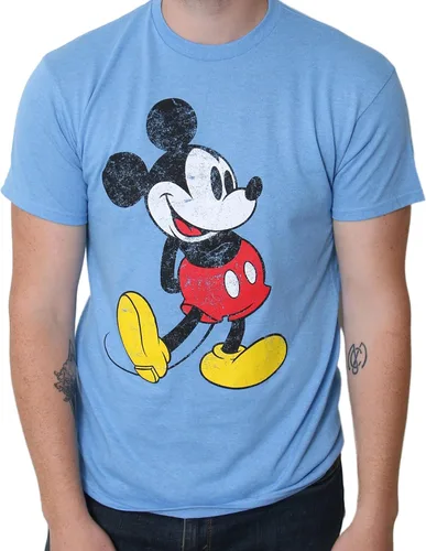 Vista 5 de Disney Mickey Mouse - Camiseta clásica envejecida vintage de pie