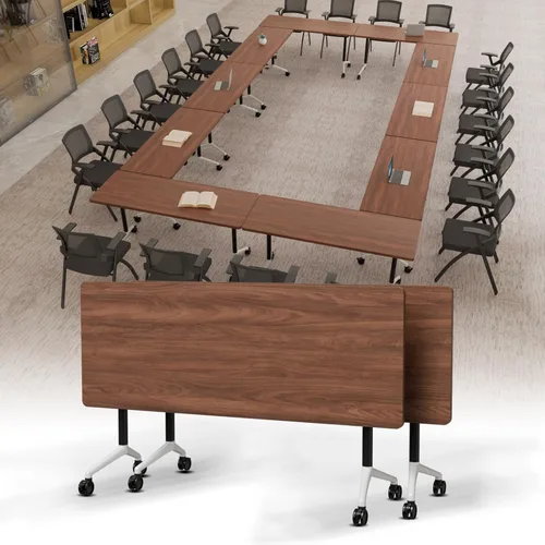 Vista 53 de Mesa de conferencias plegable, mesa de sala de conferencias con ruedas, mesa de conferencias plegable modular, mesas de reuniones de entrenamiento