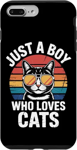 Vista 12 de Just A Boy Who Loves Cats Feline Enthusiast Pet Cat Parents Case for iPhone 16