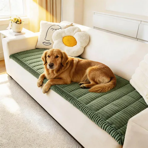 Vista 14 de Awjcsv Funda para Sofá para Perros Lavable, Fundas de Sofá Peludas para Mascotas para Sofá de 3 Cojines, Funda Antideslizante para Sofá