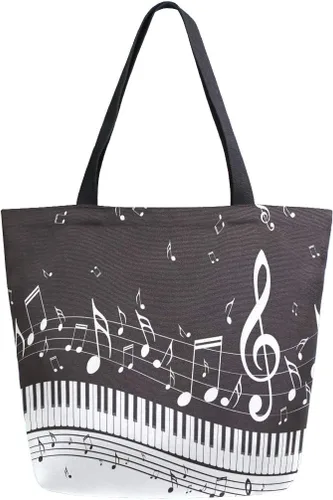 Vista 25 de Bolsa de comestibles de lona de cereza japonesa Bolso de libro casual de hombro