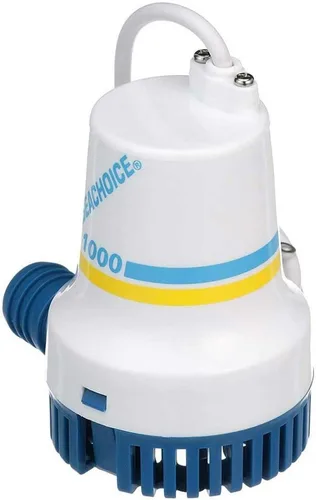 Vista 2 de Seachoice Bomba de sentina duradera, 1,000 GPH, 12V, 5.5 amperios, fusible de 7 A