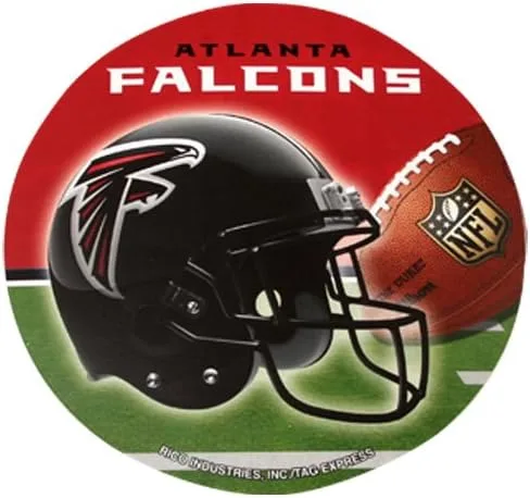 Vista 2 de NFL Atlanta Falcons 4.5" Ronda Vinilo Calcomanía de casco
