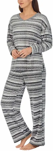 Vista 2 de Nautica Conjunto de pijama de forro polar acogedor de 2 piezas para mujer