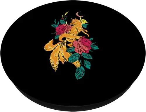 Vista 2 de Nine colada Fox / Fox Spirit / Kurama / Folklore / Animal PopSockets intercambiables PopGrip