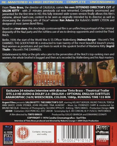 Vista 2 de Salon Kitty Complete Extended Directors Cut Blu-Ray Region Free