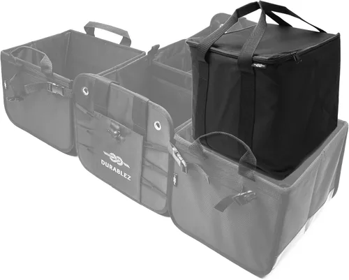 Vista 4 de Hielera aislada para maletero de automóvil, bolsa térmica para comestibles y viajes, resistente a las fugas, se adapta a compartimentos