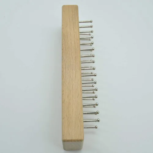 Vista 8 de EXCEART - Telar de tejido de madera de haya maciza con gancho de ganchillo, kit de telar ligero para tejer bufanda y manualidades fáciles de hacer