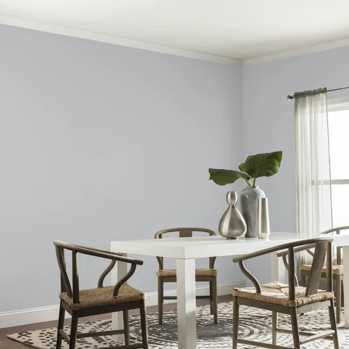Vista 103 de Glidden Pintura Interior + Imprimación: Gris/Plata Antigua, Una Capa, Satinado, 1 Galón