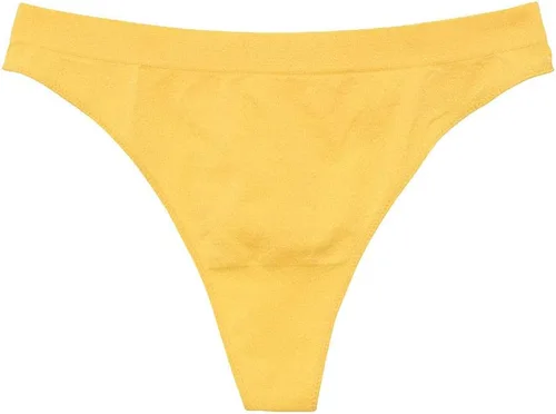 Vista 11 de Tangas francesas de cintura alta bragas de alta elasticidad sin costuras tangas Paquete de 3 Rojo
