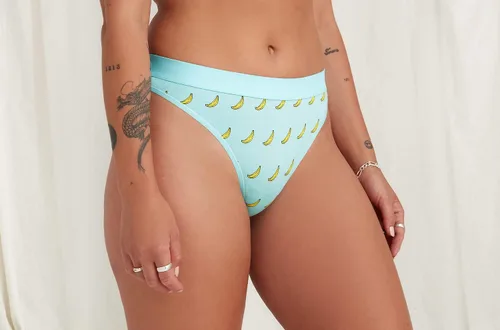 Vista 4 de MeUndies Tanga de algodón elástico para mujer - Bragas cómodas - Tela exclusiva de Tienda
