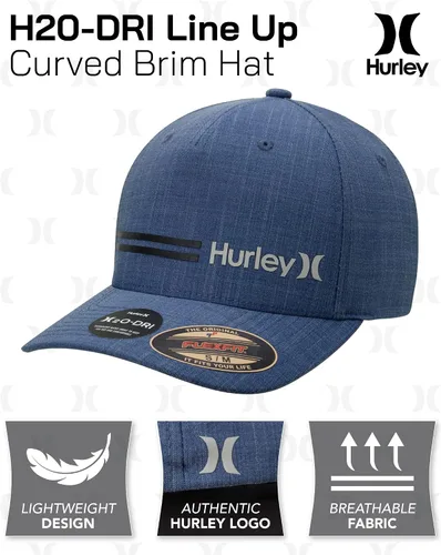 Vista 2 de Hurley Gorra de béisbol para hombre H2O-DRI Line Up con ala curvada