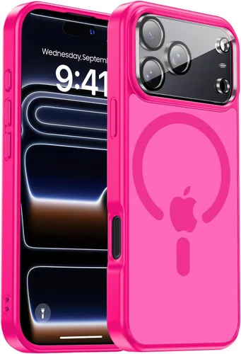 Vista 30 de Funda magnética para iPhone Air con protector de lente de cámara, protección grado militar de 10 pies, compatible con funda MagSafe Slim para iPhone