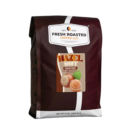 Vista 28 de Fresh Roasted Coffee, Amaretto - Café saborizado, 12 onzas, tostado medio, Kosher, grano entero