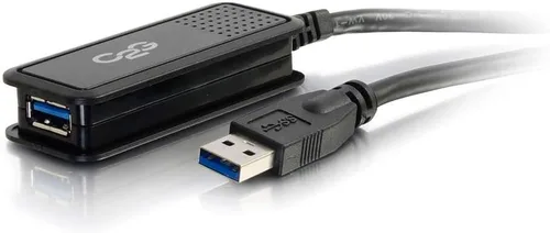 Vista 2 de C2G Cable de extensión USB largo, Cable USB, Cable USB A a A, Negro, 16 pies (4.87 metros), Cables to Go 39010