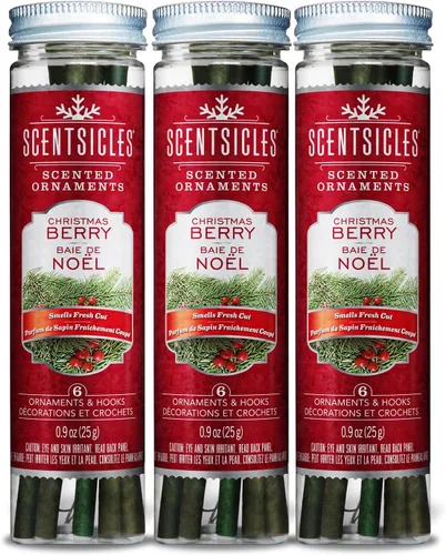 Vista 10 de Scentsicles - Varillas perfumadas de otoño y manzanas, paquete de 3 (18 varillas en total) 18 palos y ganchos en total