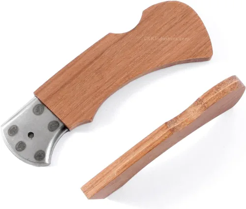Vista 7 de EZSMITH KnifeKits - Kit de fabricación de cuchillos - Ranger Lockback - Serie de cuchillos plegables de bricolaje (kit de piezas)