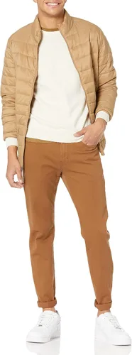 Vista 4 de Tienda Essentials Suéter de cuello redondo de peso medio para hombre