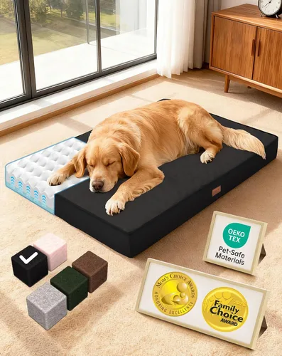 Vista 27 de OhGeni Cama ortopédica para perros pequeños, espuma viscoelástica 01-gris