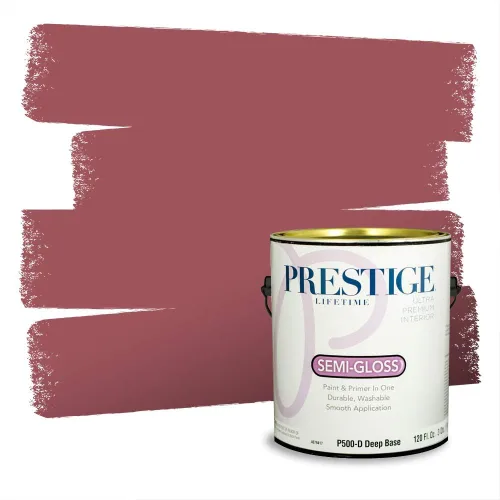 Vista 450 de Prestige Paints Pintura exterior e imprimación en uno, 1 galón, plano, coincidencia comparable de Valspar* Amber Rose*