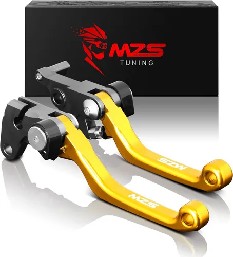 Vista 9 de MZS - Palancas de embrague y freno ajustables para motocicleta todo terreno, color negro, con mecanizado CNC, compatibles con YZ65 2018-2025 / YZ80