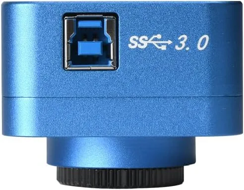 Vista 4 de HAYEAR Cámara de microscopio digital USB3.0 8 megapíxeles USB cámara de vídeo en vivo con calibración soporte Windows Mac HY-900B