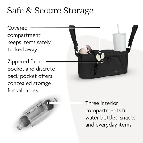 Vista 3 de UPPAbaby Carry-All - Organizador para padres, ajuste universal, color carbón