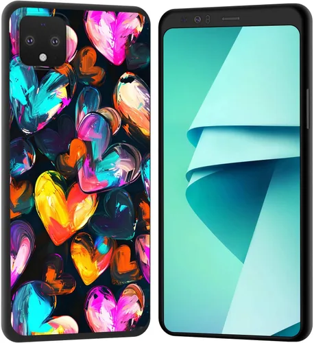 Vista 199 de Funda para Pixel 4 XL, funda de goma de silicona suave a prueba de golpes, funda protectora de cuerpo completo para Google Pixel 4 XL, ciervo