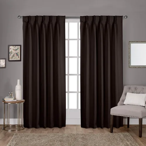 Vista 22 de Par de paneles de cortinas plisadas de doble pellizco para ventana (con 2 paneles combinados, 42 pulgadas de ancho x 45 pulgadas de largo)