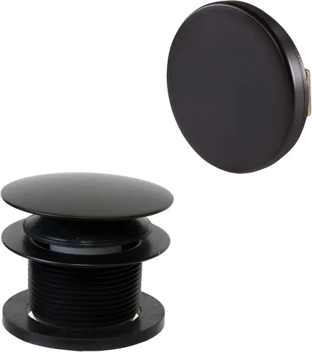 Vista 14 de Westbrass D398RK-12A Tapón de drenaje de bañera con punta de hongo de rosca gruesa NPSM de 1-1/2 pulgadas con placa frontal de desbordamiento Bronce