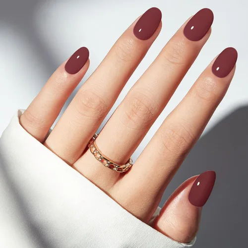Vista 12 de modelones Uñas cortas a presión, kit de uñas postizas ovaladas