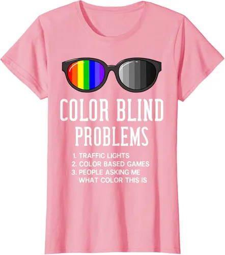 Vista 10 de Color Blind Problems - Camiseta para regalo con gafas de prueba
