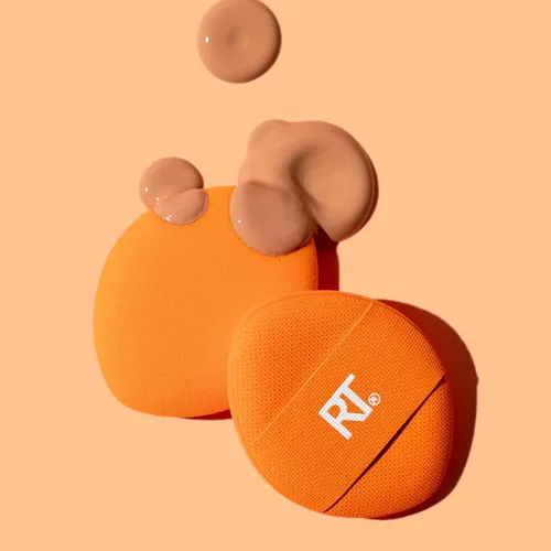 Vista 8 de Real Techniques Mini Miracle Concealer Puff Trio, pequeña esponja de maquillaje para base líquida y crema y corrector, ocultación específica, apto