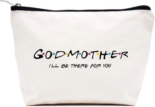 Vista 162 de LIBIHUA Bolsa de maquillaje para mujer, bolsa de cosméticos regalos para ella, bolsa de viaje femenina, Beige, 1 en mi era de Lacrosse Mom