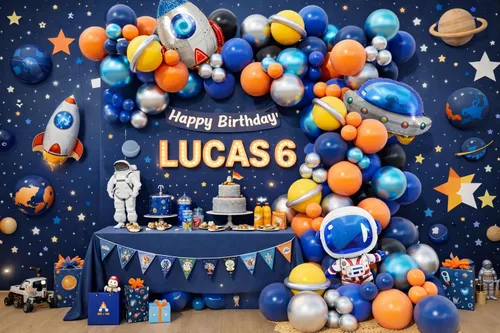 Vista 3 de Kit de Arco de Guirnalda de Globos del Espacio Exterior DIY 148 piezas para Baby Shower del Espacio Exterior Cumpleaños Two the Moon Temática