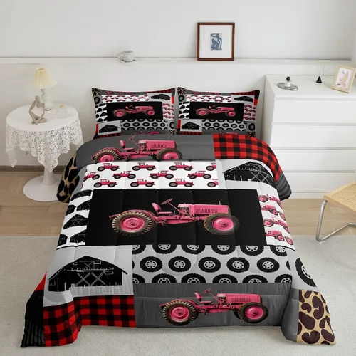 Vista 18 de Feelyou Kids Green Dirt Bike Duvet Insert Twin Size, Extreme Sports Comforter Set Boys Girls Motorbike Bedding Set Teens Bedroom Decor Microfiber