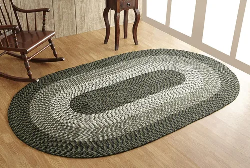 Vista 18 de La colección Better Trends Alpine Braid es una alfombra reversible para interiores duradera y resistente a las manchas 100% polipropileno
