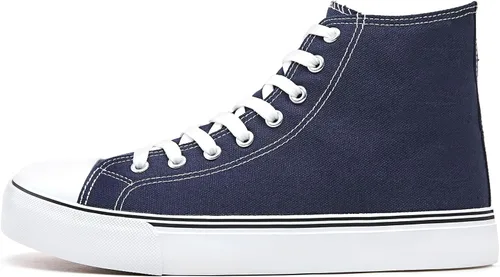 Vista 36 de ZGR Tenis de lona para hombre, con cordones, clásicos, casuales, para caminar