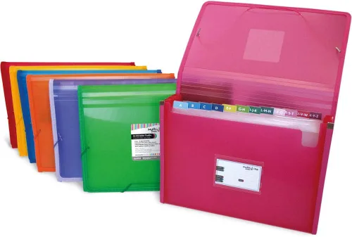 Vista 3 de grafoplás 02963030-carpeta Archivo expandible con fuelle Foolscap, azul