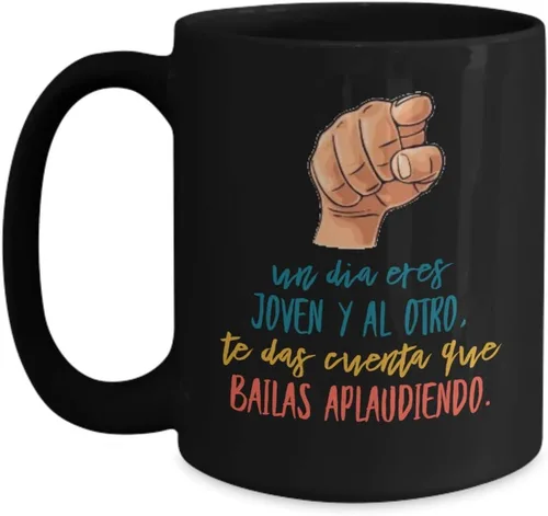 Vista 3 de Regalo para padrino Taza de café para madrina Perfecto regalo para graduados, profesionales y estudiantes Vaso con afirmaciones positivas