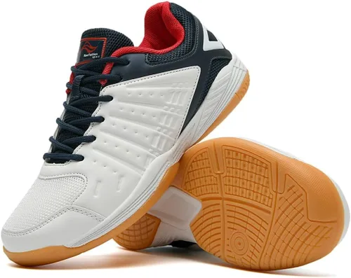 Vista 2 de Lamincoa Zapatos de pickleball para hombre, tenis de cancha para entrenamiento de bádminton, raqueta, squash, voleibol, interiores y exteriores