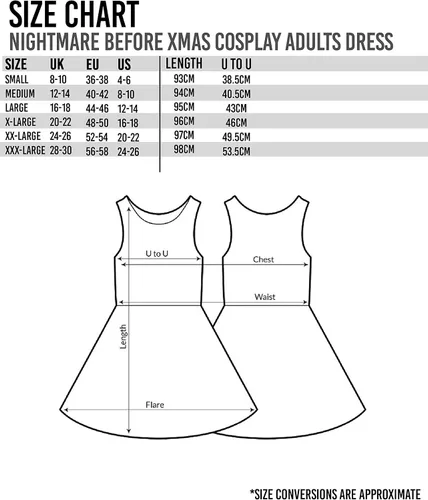 Vista 7 de Disney Nightmare Before Christmas Sally Women's Short Sleeve Costume Dress