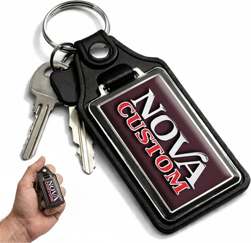 Vista 57 de Brotherhood Car Key Chain for Nova - Classic Models Keychain for Men and Blanco antiguo - Personalizado 1975