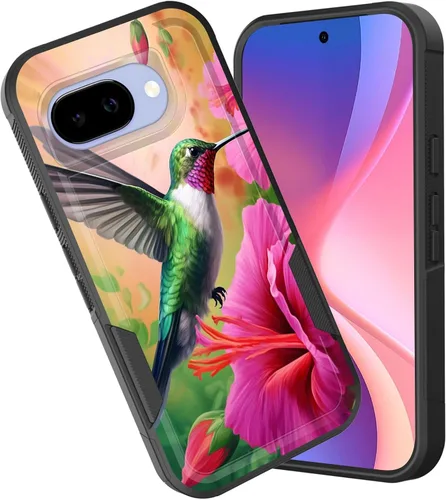 Vista 13 de Funda para Pixel 6A, funda híbrida de doble capa resistente a prueba de golpes de policarbonato duro de silicona suave TPU para Google Pixel 6A