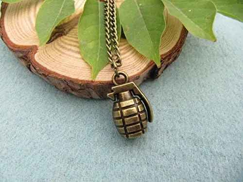 Vista 3 de Bomb Collar de bronce Granada de mano collar collar Ejército Warrior militar 10pcs