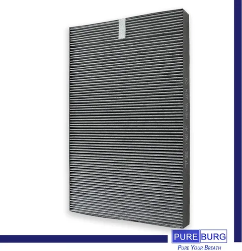 Vista 2 de PUREBURG Filtro de repuesto compatible con purificadores de aire Sharp FP-F50UW KC-830U FP-P30U FZ-F50HFU FZ-P30SFU, 1 paquete de carbón activado